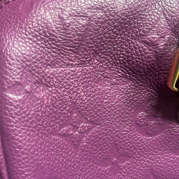 ⭐️ SOLD ⭐️Louis Vuitton Speedy 30 Purple Monogram Empreinte Leather Bandouliere - Picture 9 of 11
